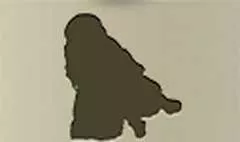 人形のシルエット