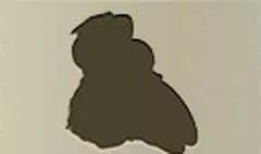 サルのシルエット