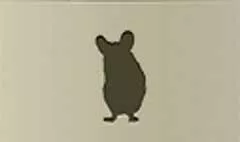 ネズミのシルエット