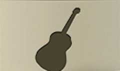Guitar silhouette