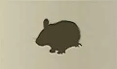 ネズミのシルエット