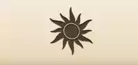 太陽のシルエット