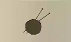 編み物セットのシルエット