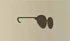 眼鏡のシルエット