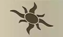 太陽のシルエット