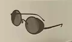 眼鏡のシルエット