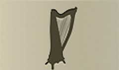 Harp silhouette #1