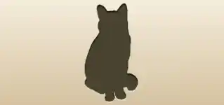 ネコのシルエット
