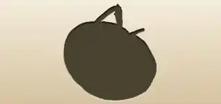 トマトのシルエット