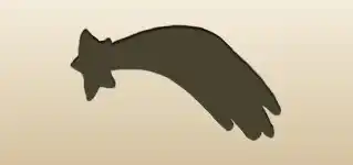 彗星のシルエット