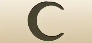 三日月のシルエット