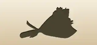 花束のシルエット
