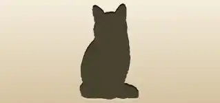 ネコのシルエット