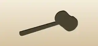 ハンマーのシルエット