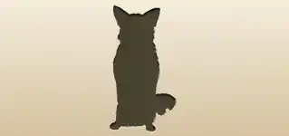 イヌのシルエット