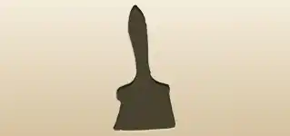 絵筆のシルエット