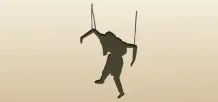 操り人形のシルエット