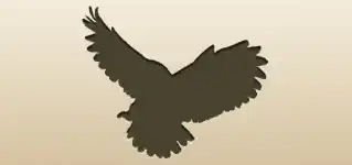 フクロウのシルエット
