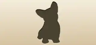 イヌのシルエット