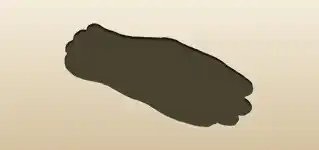 手袋のシルエット