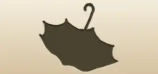 かさのシルエット