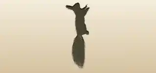リスのシルエット