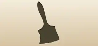 絵筆のシルエット