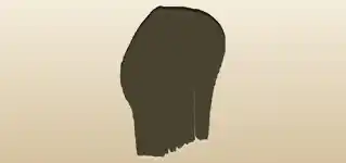 くしのシルエット