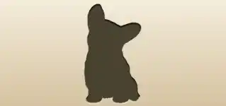 イヌのシルエット