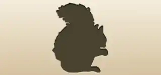 リスのシルエット