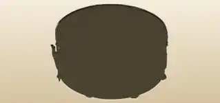 太鼓のシルエット