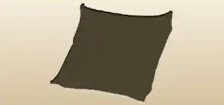 クッションのシルエット