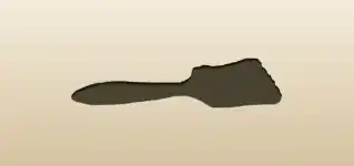 絵筆のシルエット