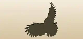 フクロウのシルエット