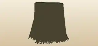 ブランケットのシルエット