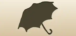 かさのシルエット