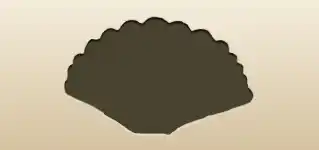 貝殻のシルエット