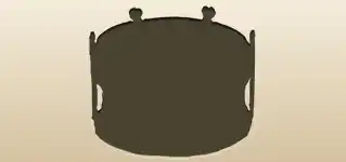 太鼓のシルエット