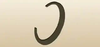 三日月のシルエット