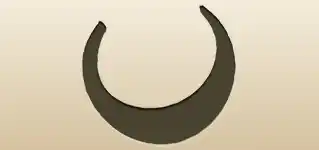 三日月のシルエット