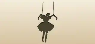 操り人形のシルエット