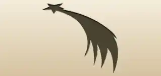 彗星のシルエット