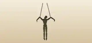 操り人形のシルエット