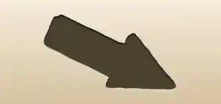 方向サインのシルエット