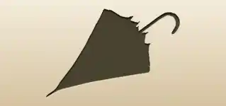 かさのシルエット