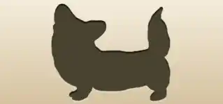 イヌのシルエット