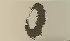 花飾りのシルエット