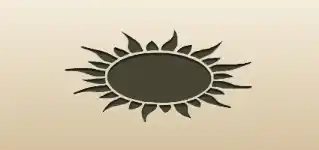 太陽のシルエット