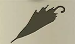 かさのシルエット