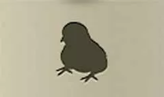ひよこのシルエット